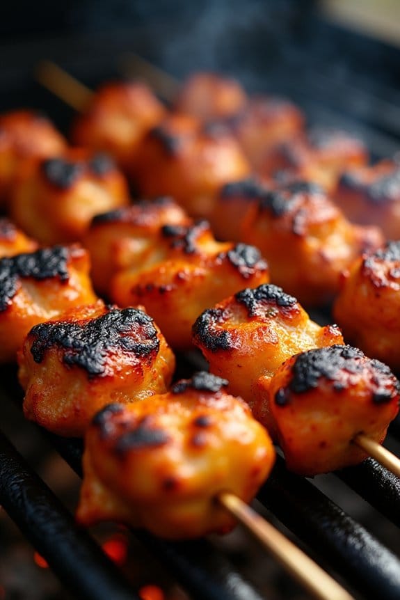 aromatic grilled chicken kabobs