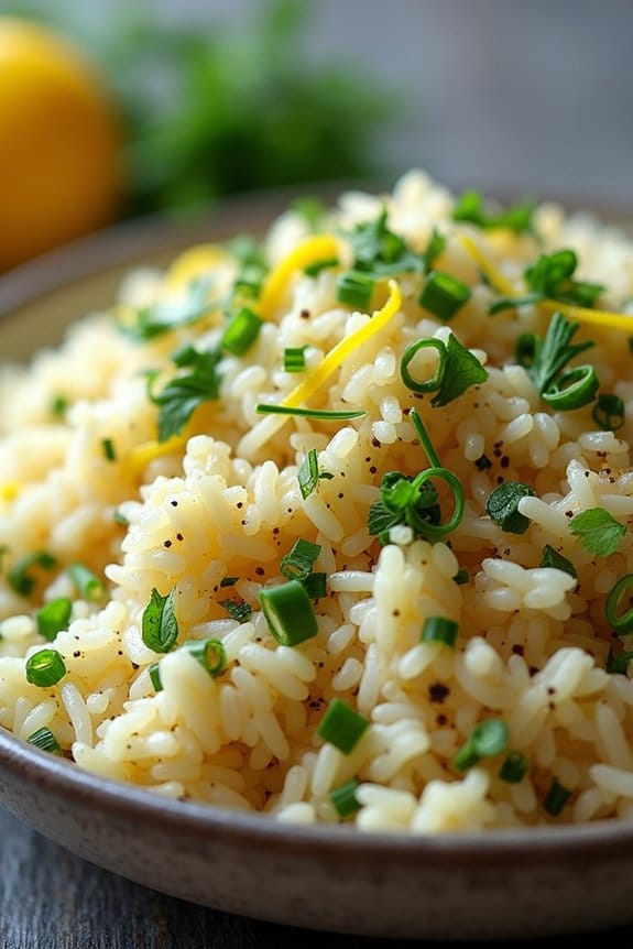 aromatic herbed rice pilaf