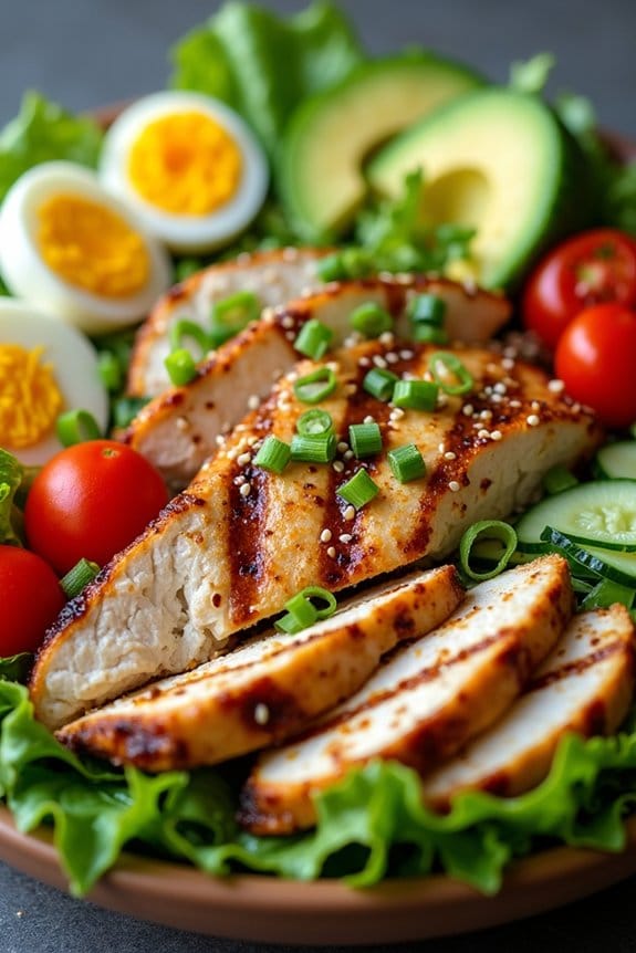 asian grilled chicken salad