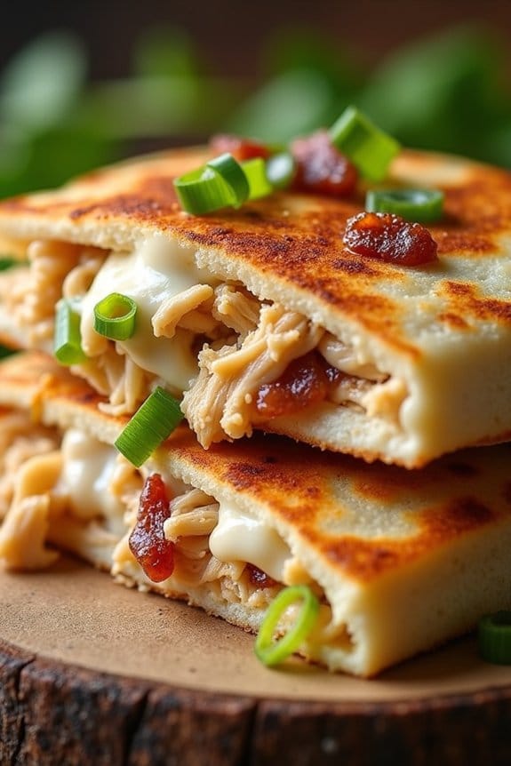 bacon ranch chicken quesadilla