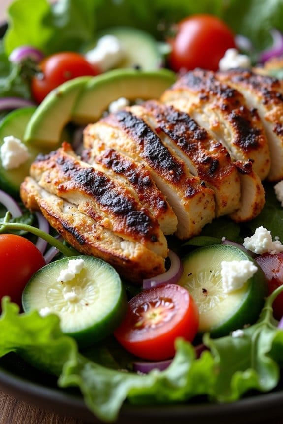 balsamic chicken avocado salad