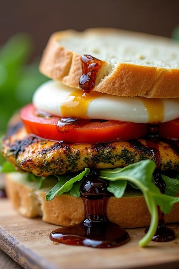 balsamic pesto chicken sandwich