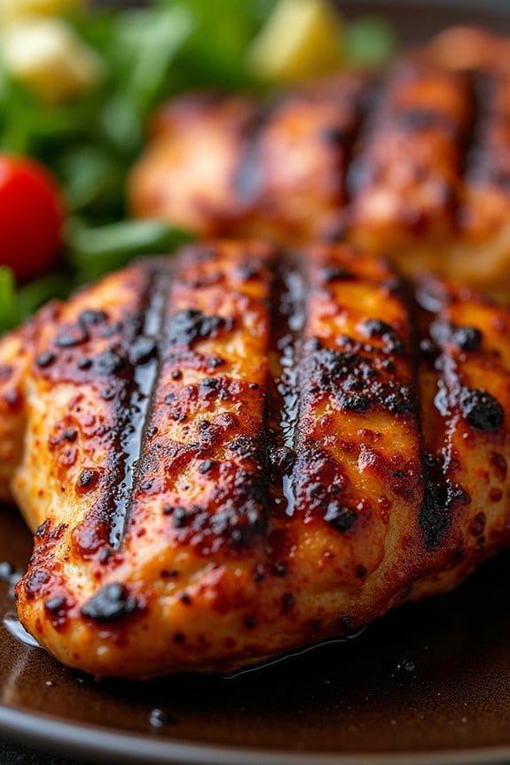 bbq rubbed grilled chicken