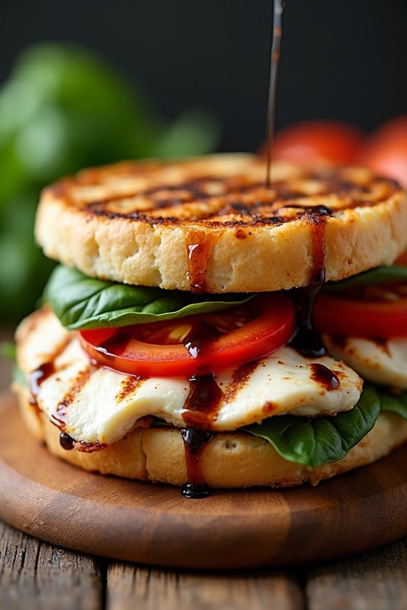 caprese chicken panini delight