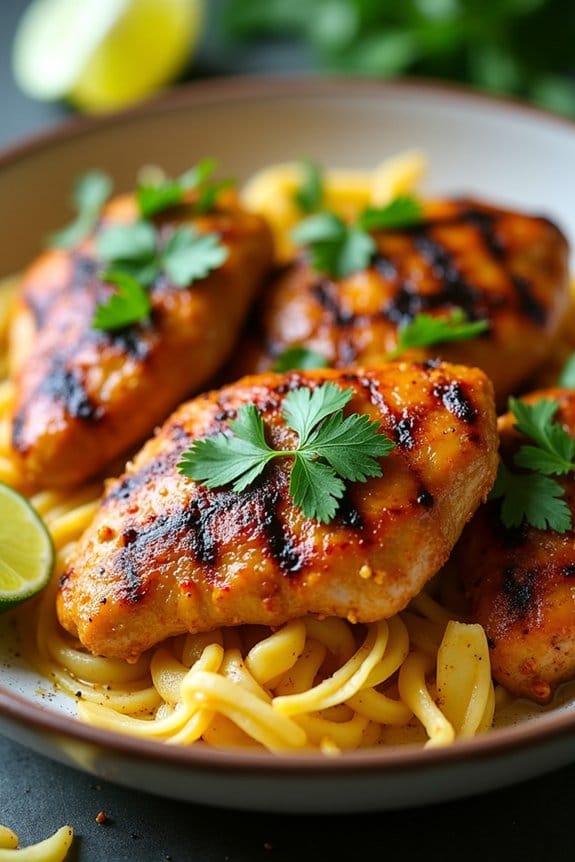coconut curry grilled chicken