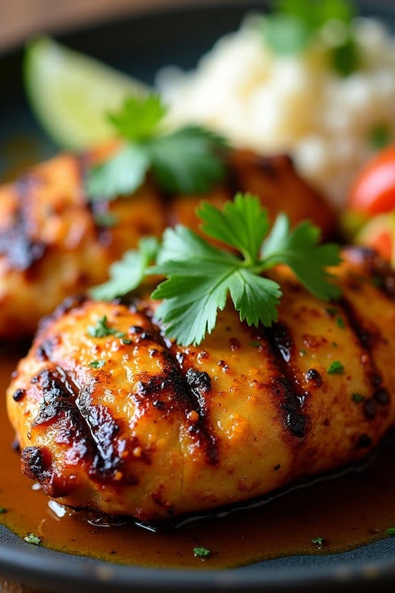coconut curry grilled chicken