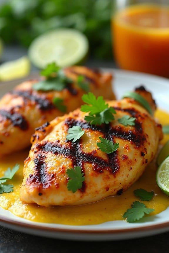 coconut curry grilled chicken