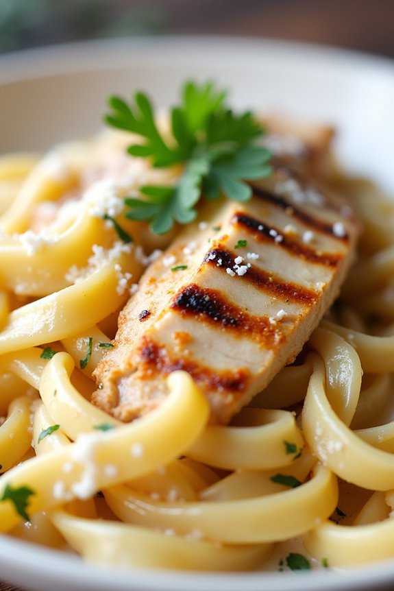 creamy chicken alfredo pasta