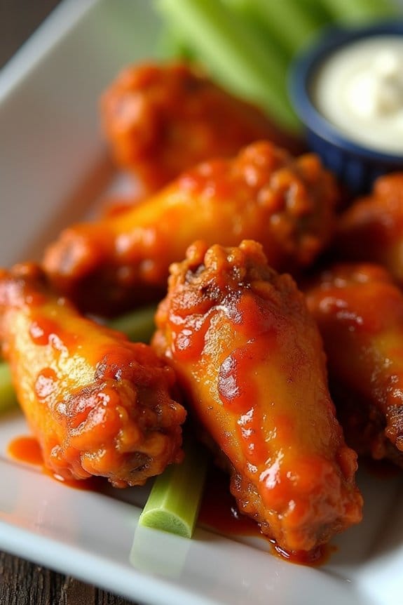 crispy buffalo grilled wings