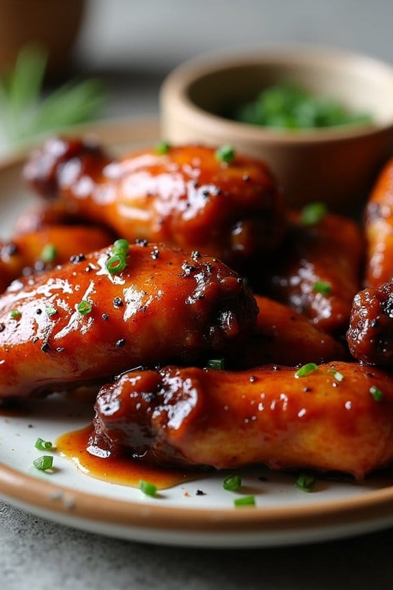 crispy tangy barbecue wings