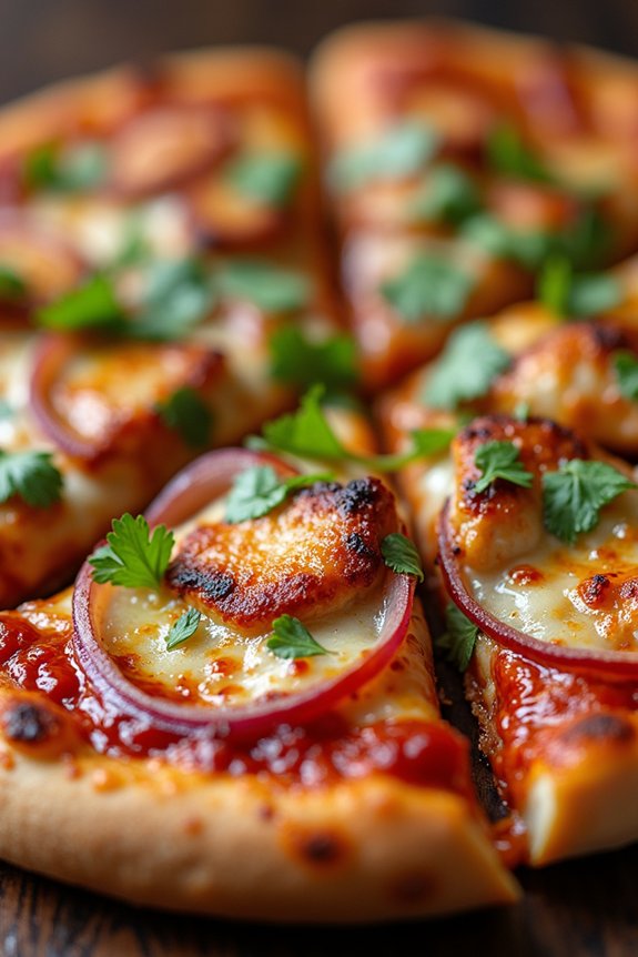 delicious bbq chicken pizza