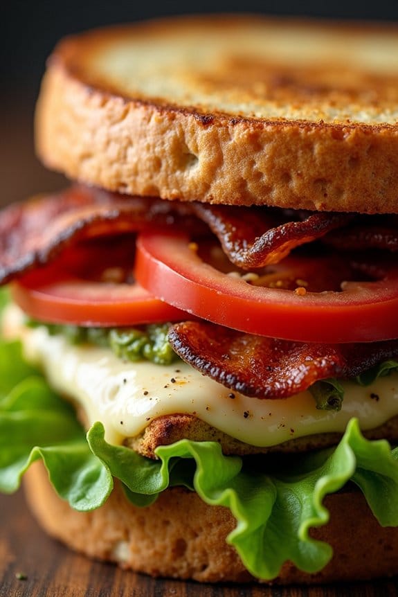 delicious pesto chicken sandwich