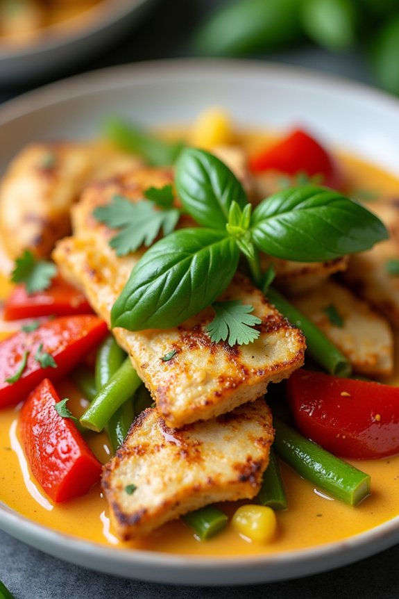 delicious thai chicken curry