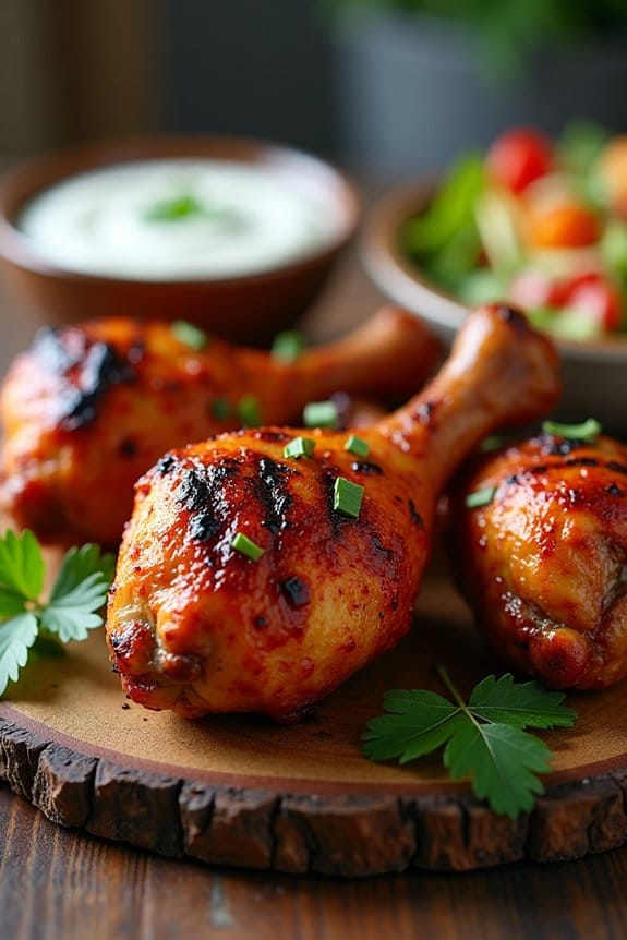 fiery grilled drumsticks delight