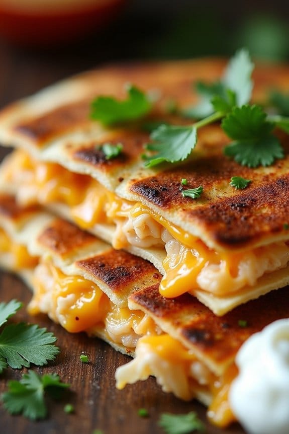 flavorful chipotle chicken quesadilla