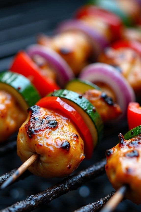 flavorful grilled chicken kabobs