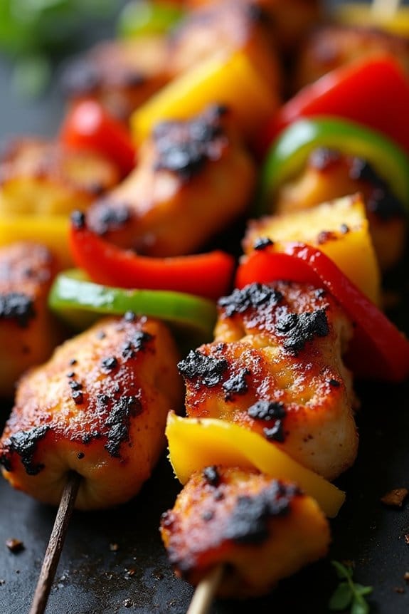 flavorful grilled chicken kabobs