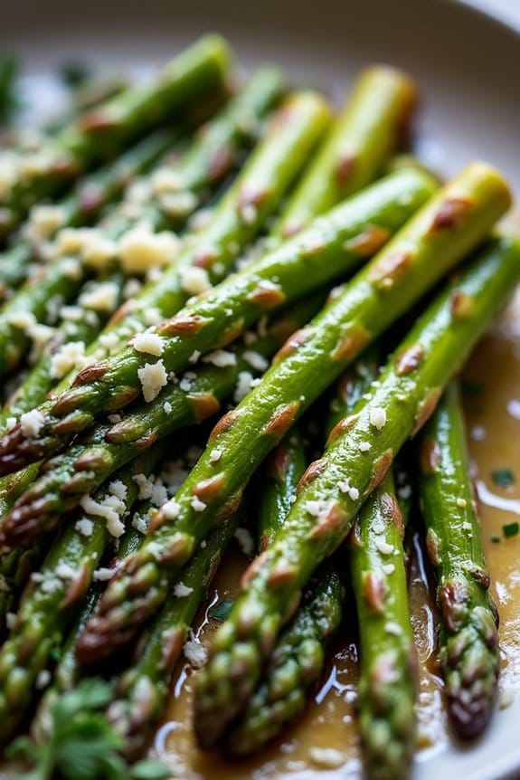 garlic parmesan asparagus side dish