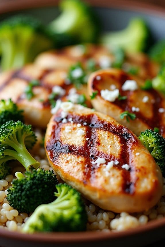 garlic parmesan chicken bowl