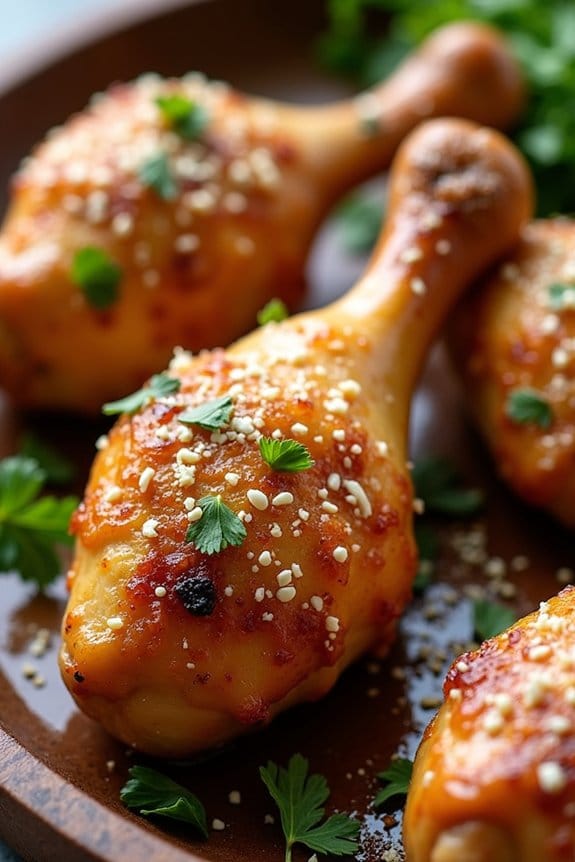 garlic parmesan chicken drumsticks