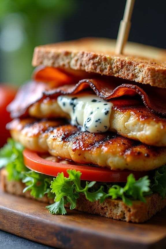 gourmet chicken club sandwich