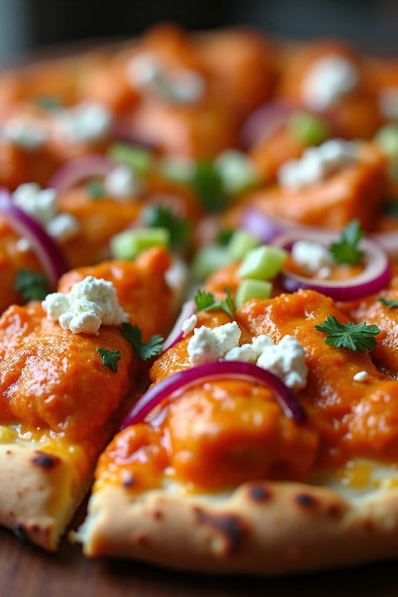 grilled buffalo chicken pizza