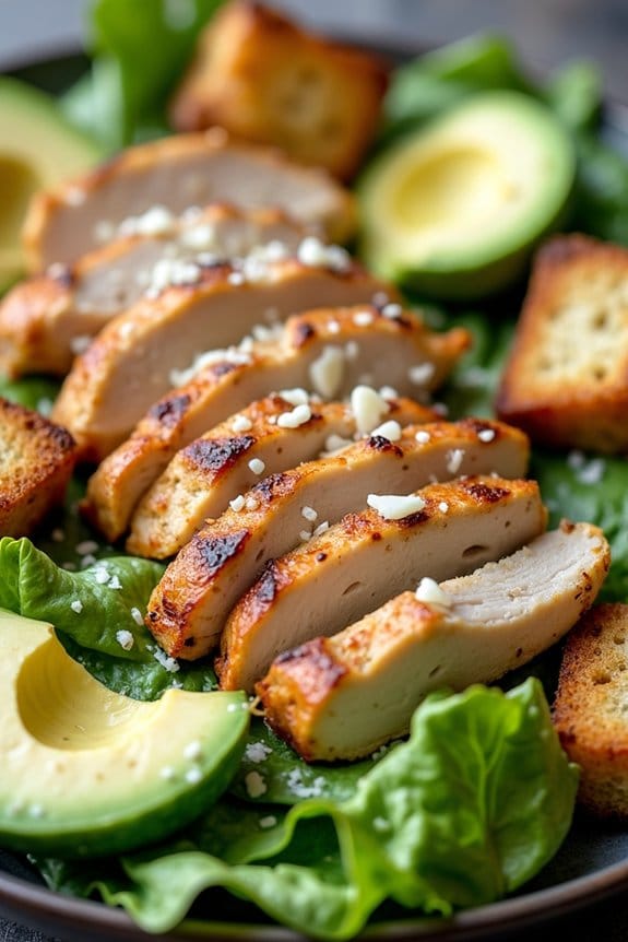grilled chicken avocado salad