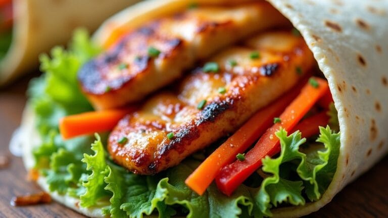 grilled chicken caesar wraps