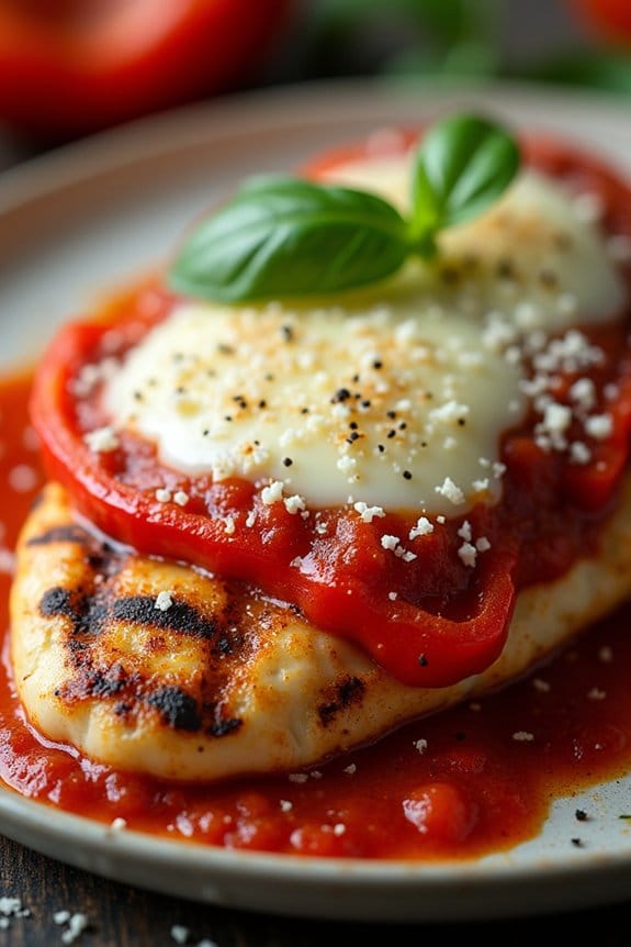 grilled chicken parmesan delight