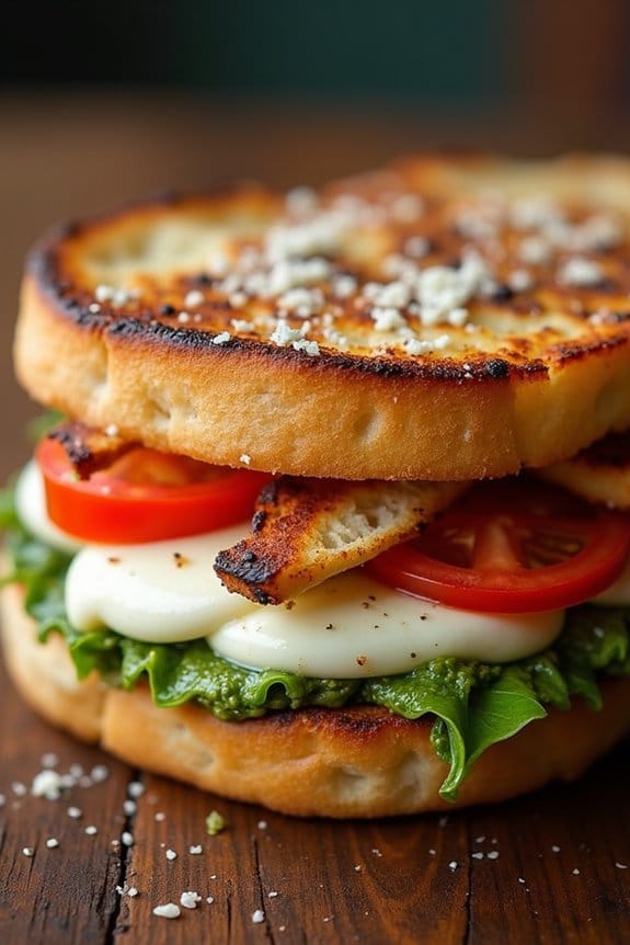 grilled chicken pesto panini