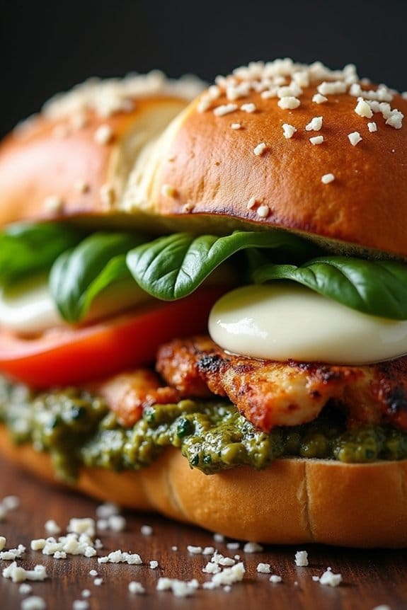 grilled chicken pesto sandwich recipe