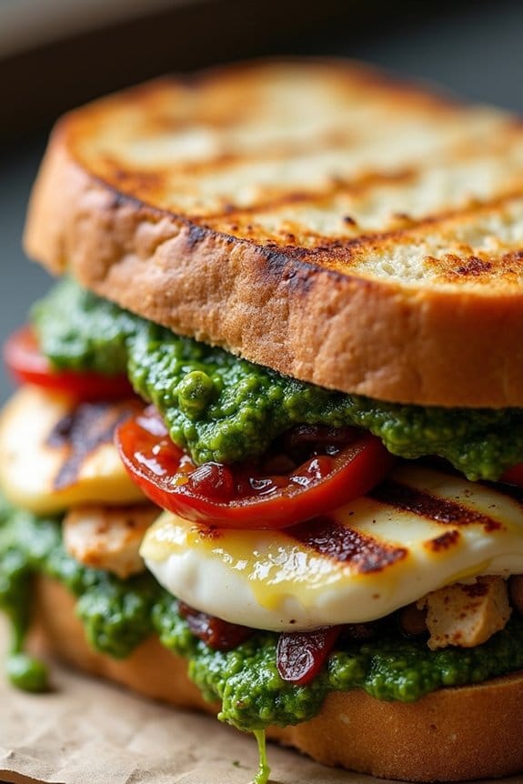 grilled chicken pesto sandwich recipe