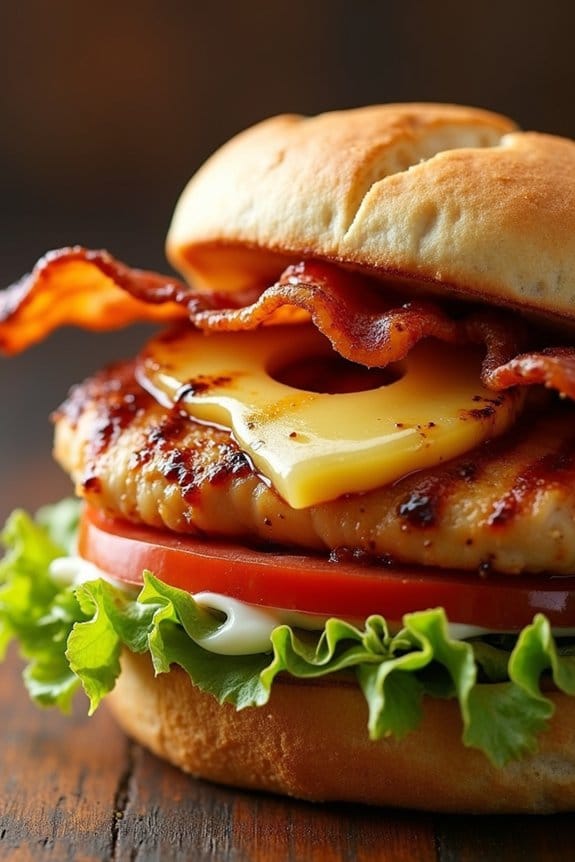 grilled chicken teriyaki sandwich