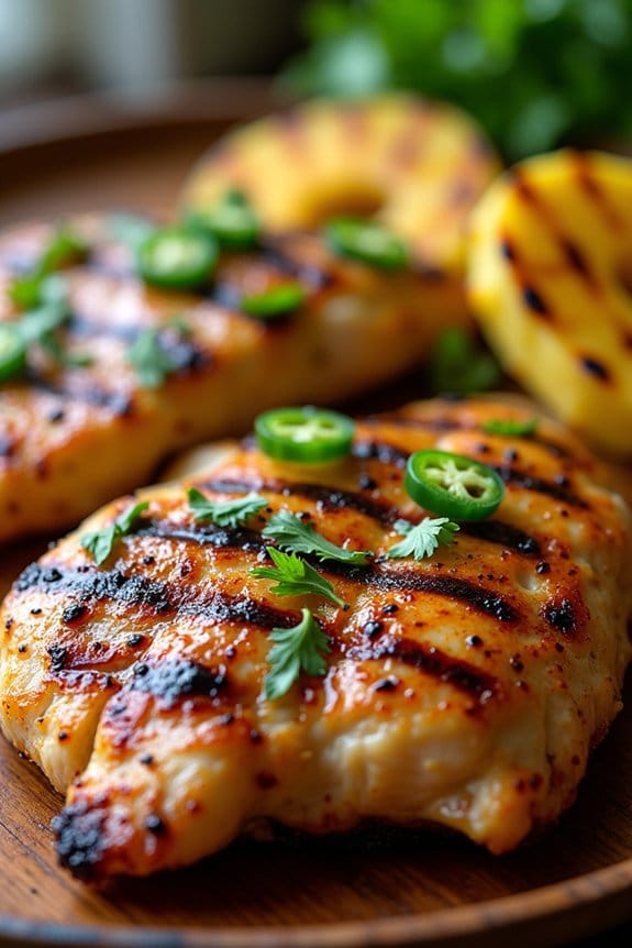 grilled chicken with pineapple jalapeno