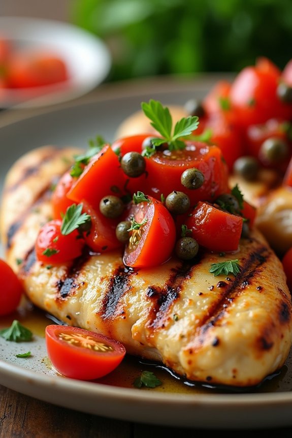 grilled chicken with relish