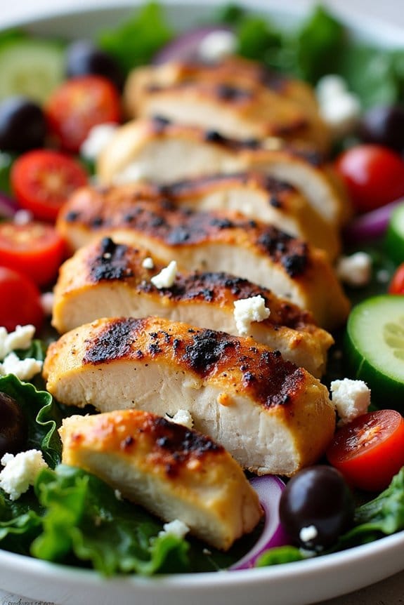 healthy greek kale salad