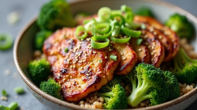 healthy grilled chicken bowls