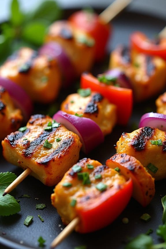 healthy grilled chicken kabobs