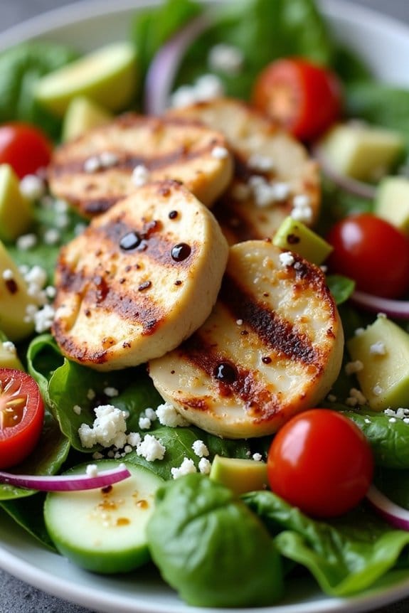 healthy grilled chicken salad