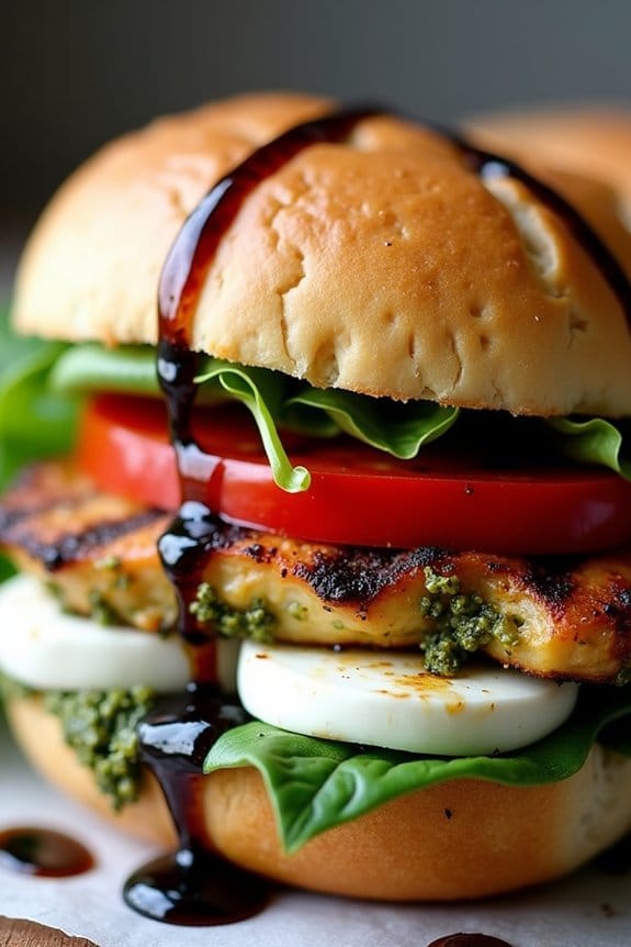 hearty grilled chicken sandwich