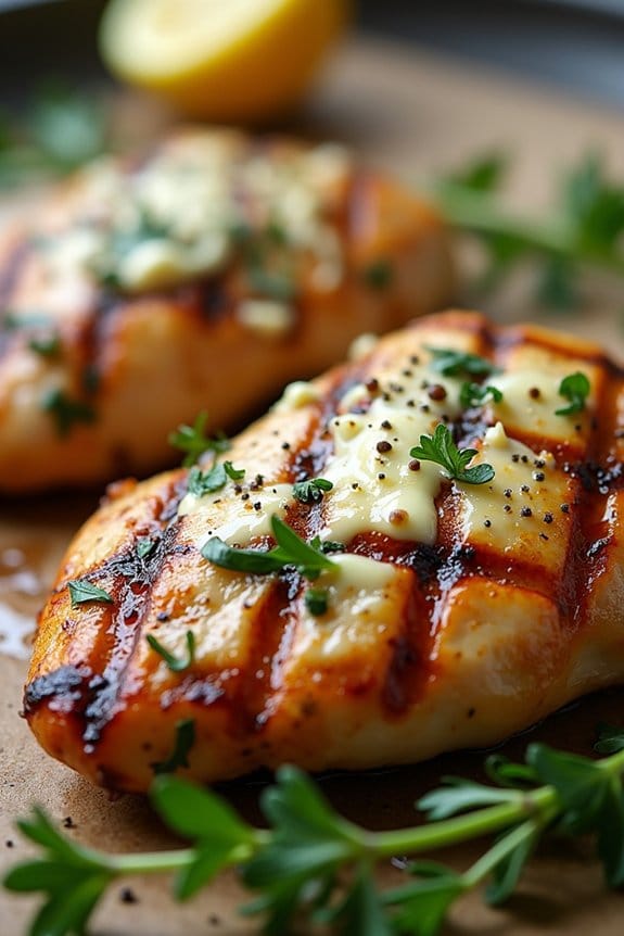 herb butter grilled chicken