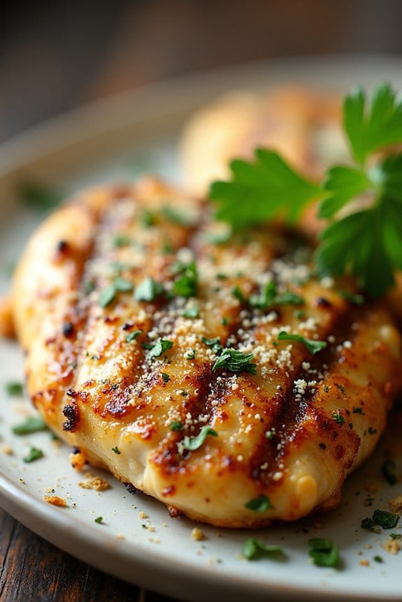 herb crusted chicken with parmesan
