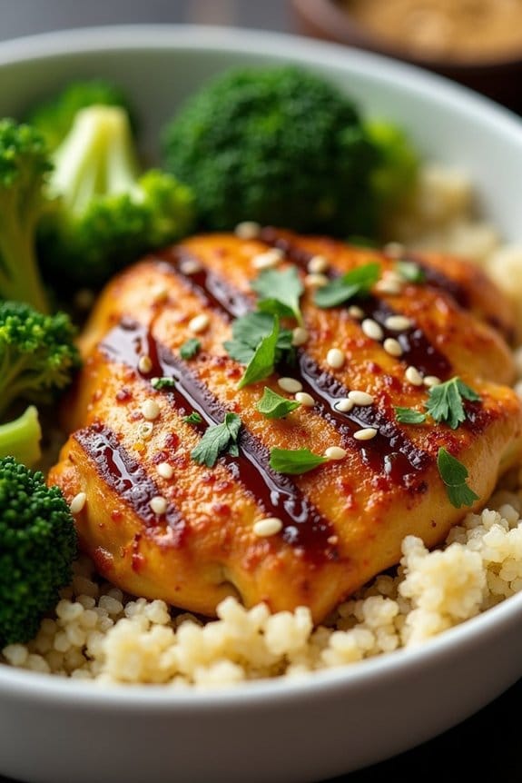 honey mustard chicken bowl