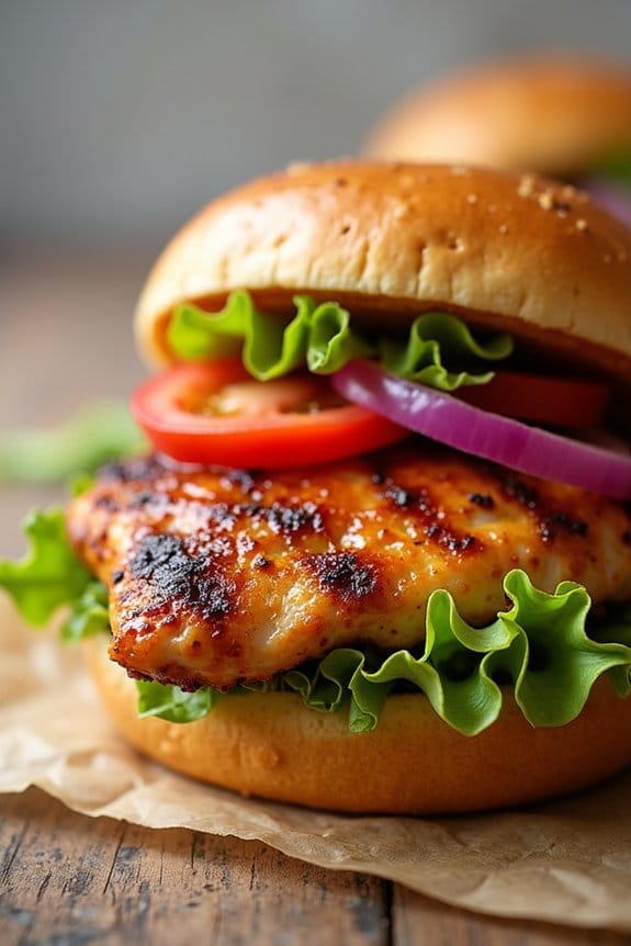 honey mustard chicken sandwiches