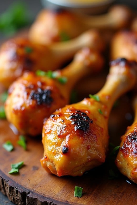 honey mustard grilled drumsticks