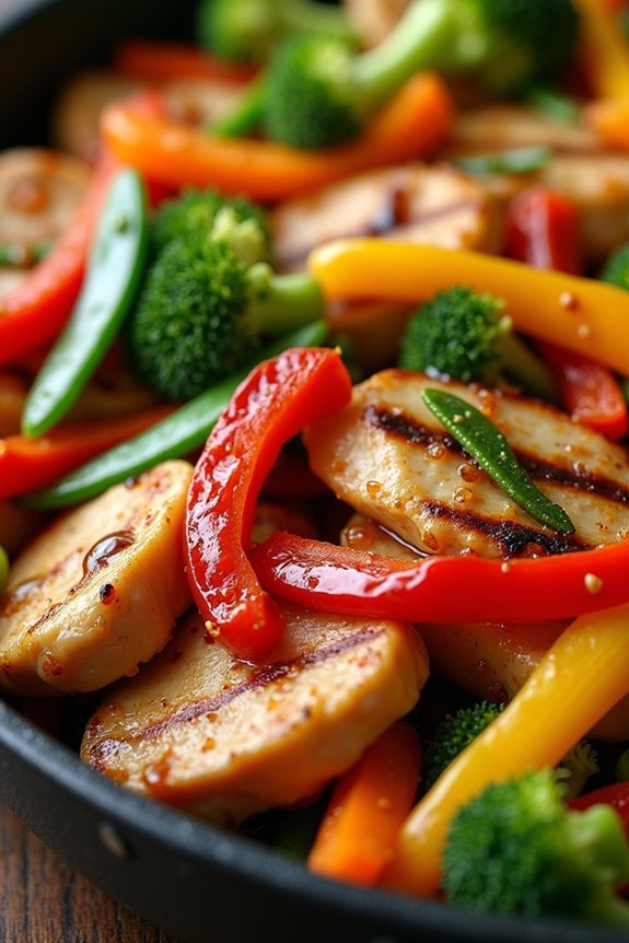 leftover chicken vegetable stir fry