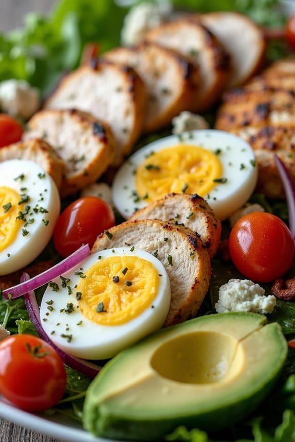 lemon herb grilled chicken salad