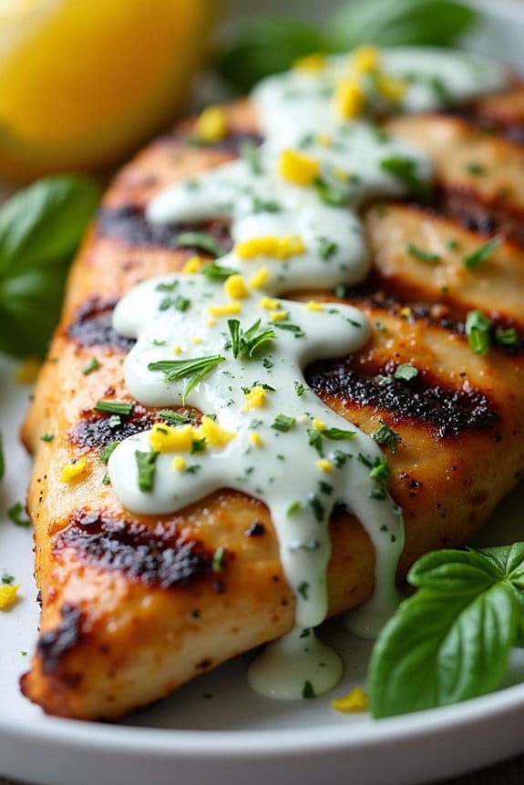 lemon mint grilled chicken