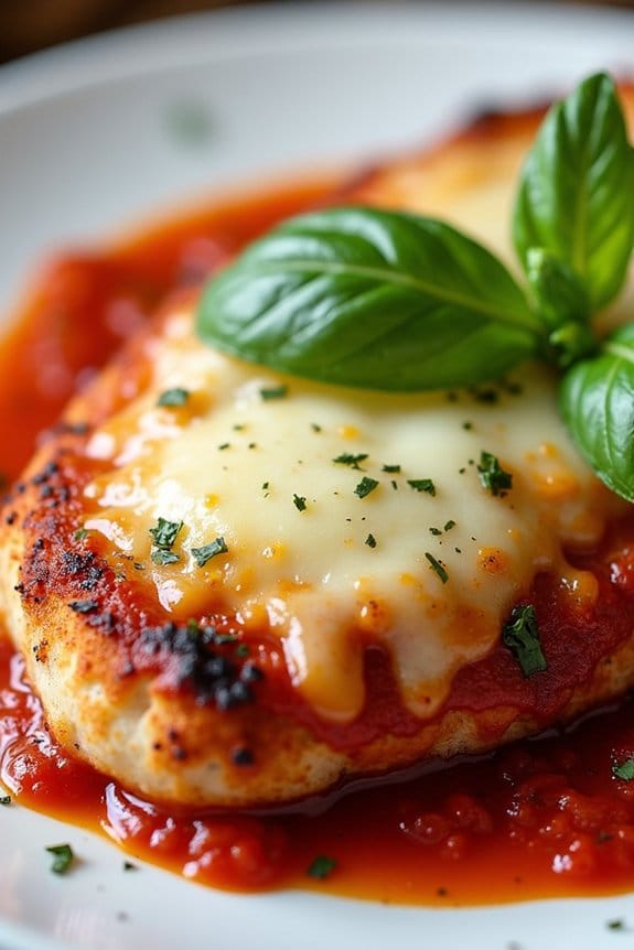 low carb grilled chicken parmesan