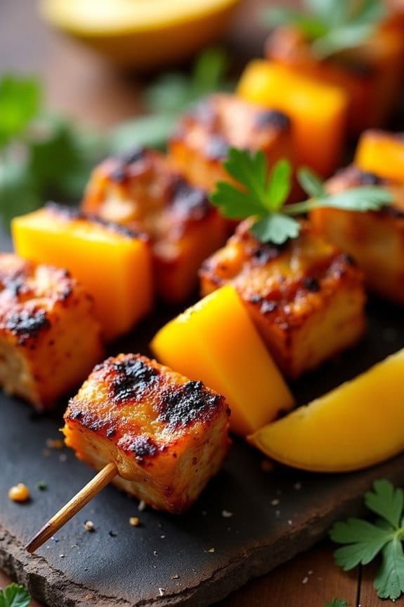 mango chicken skewers recipe